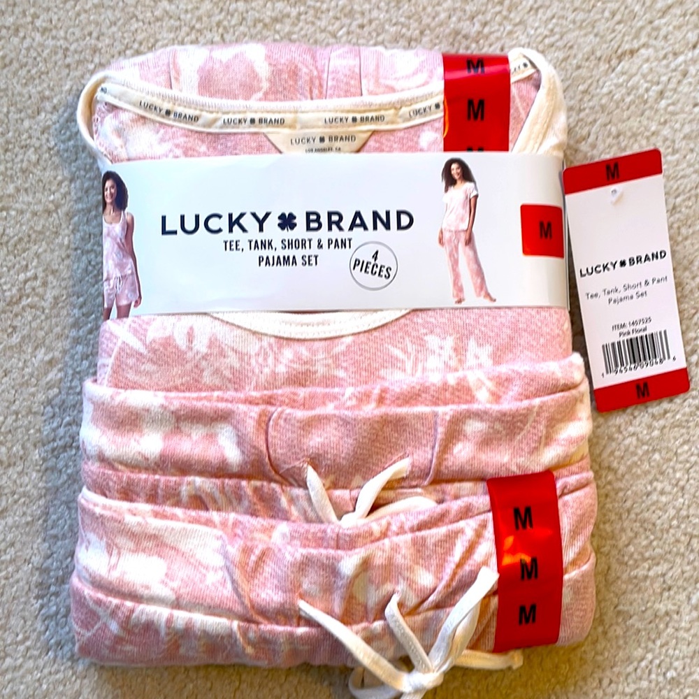 Tee, tank, short and pant PJ set